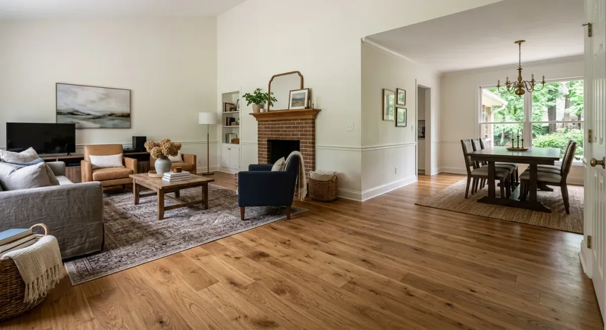 hardwood flooring work, project example in Sandy Springs, GA