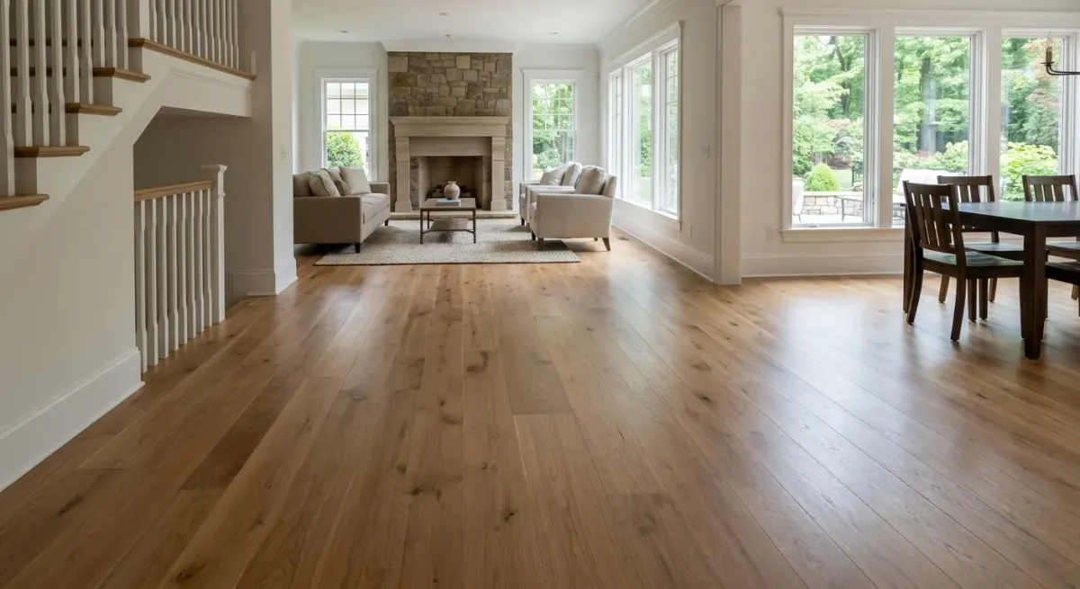 hardwood flooring work, project example in Dunwoody, GA