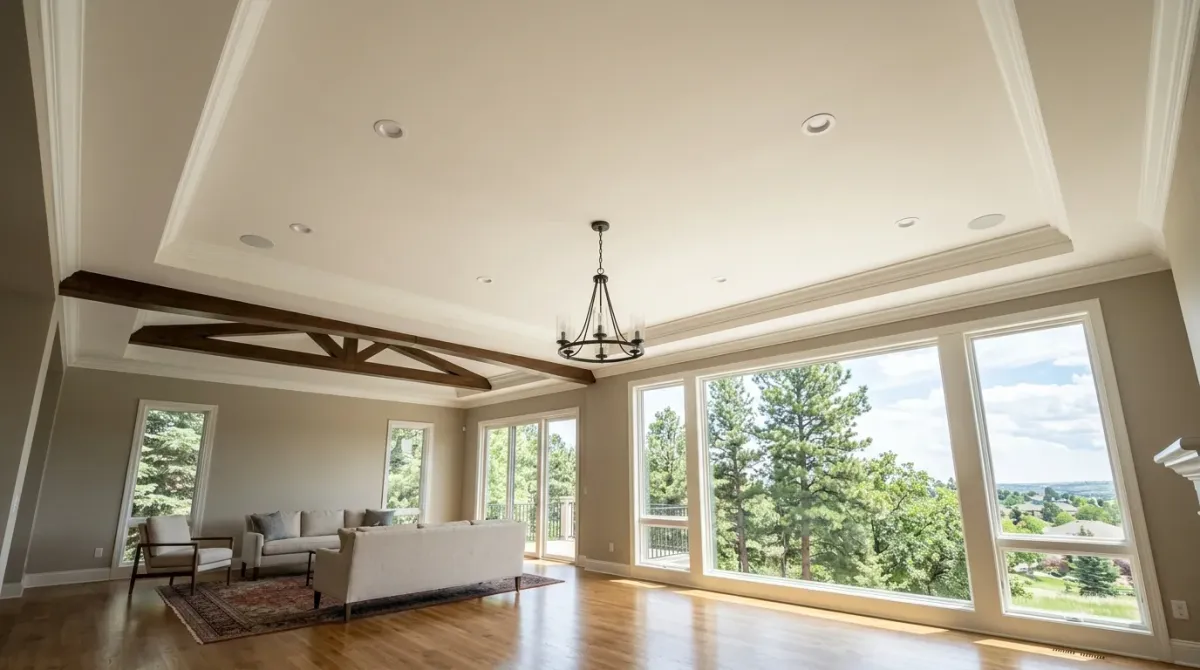ceiling repairs work, project example in Greenwood Village, CO