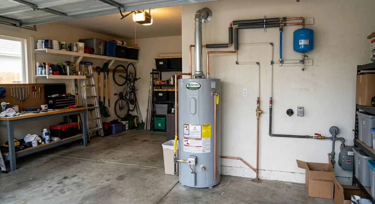 water heater repair work, project example in Lincoln, CA