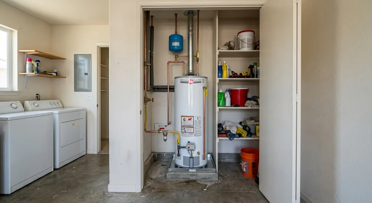 water heater repair and installation work, project example in Dixon, CA