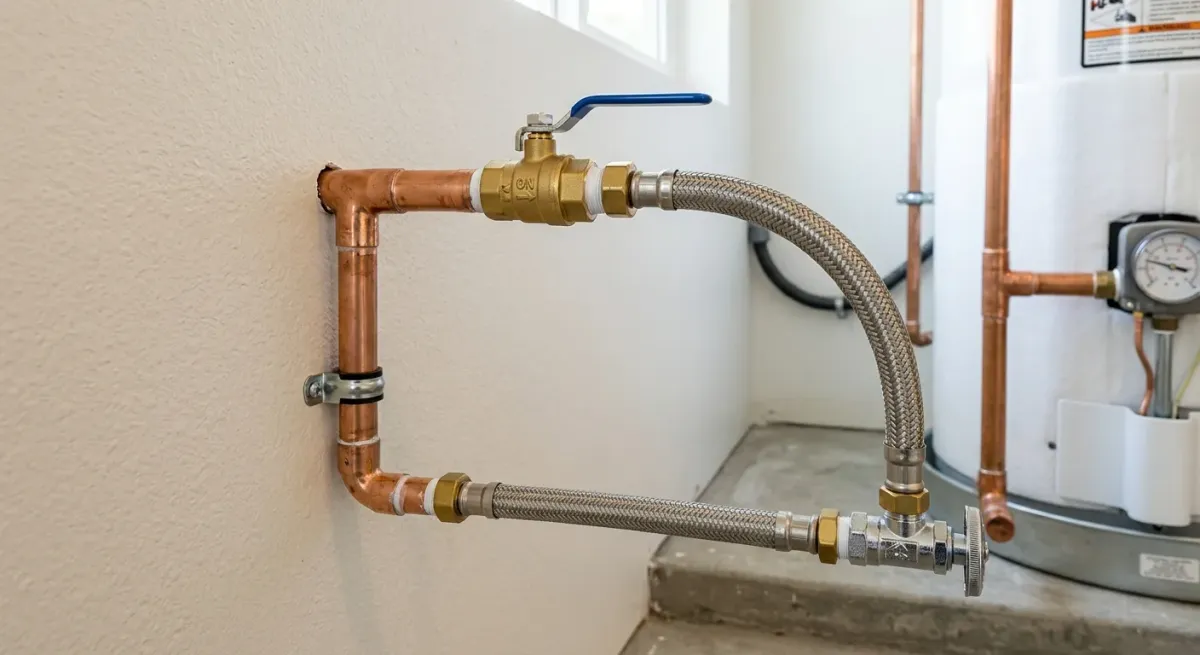 shutoff valve and supply line work, professional service in Sacramento, CA