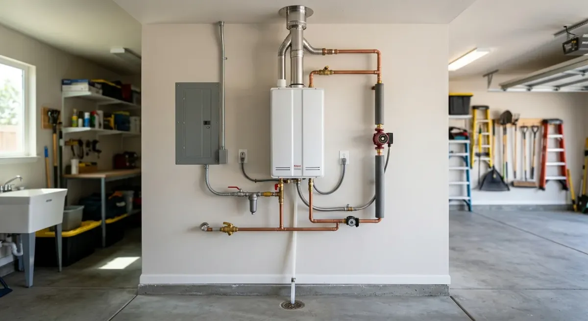 water heater repair work, project example in Clarksburg, CA