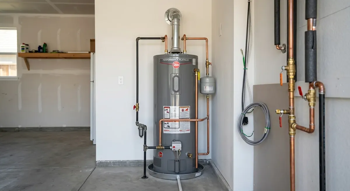water heater repair work, project example in Loomis, CA