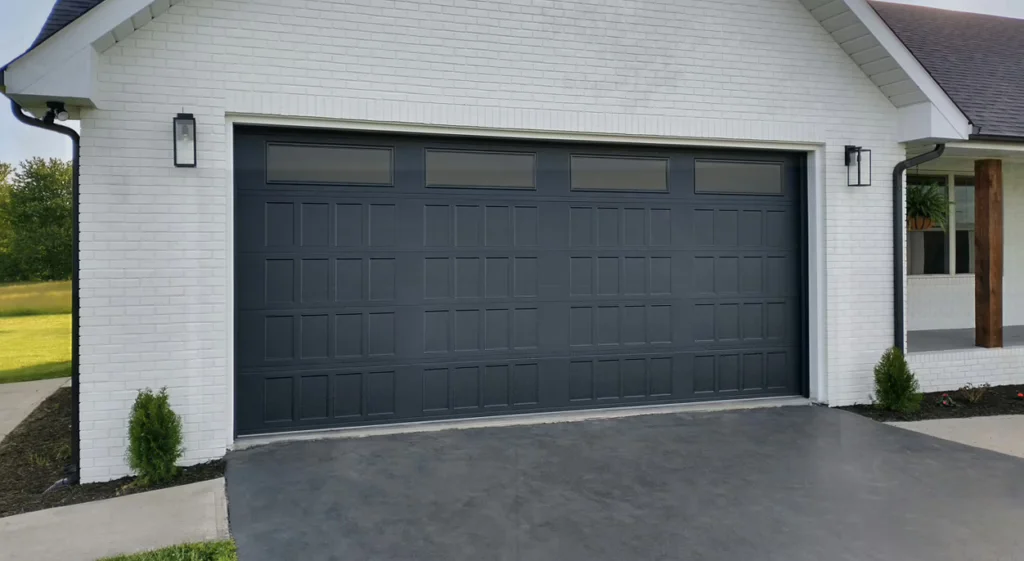 2500-series shaker black garage door