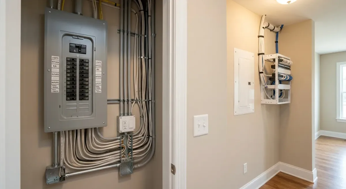 residential rewiring work, project example in Grantville, GA