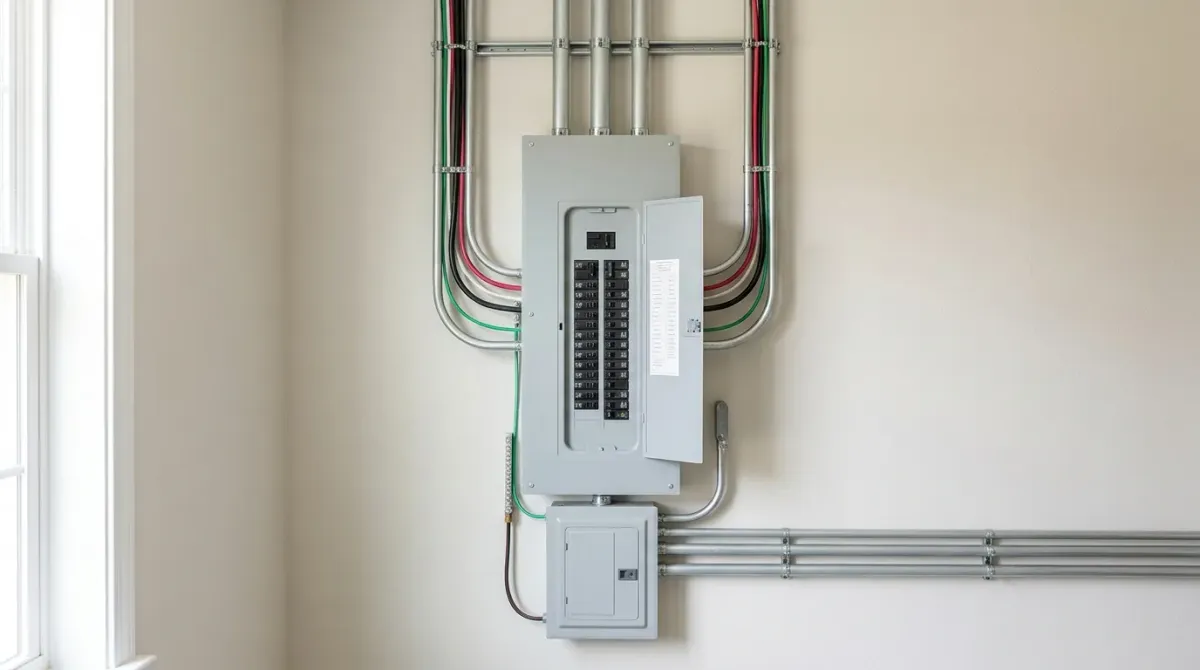 panel upgrade services work, project example in Wrens, GA