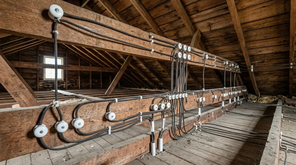 knob and tube wiring work, professional service in Grovetown, GA