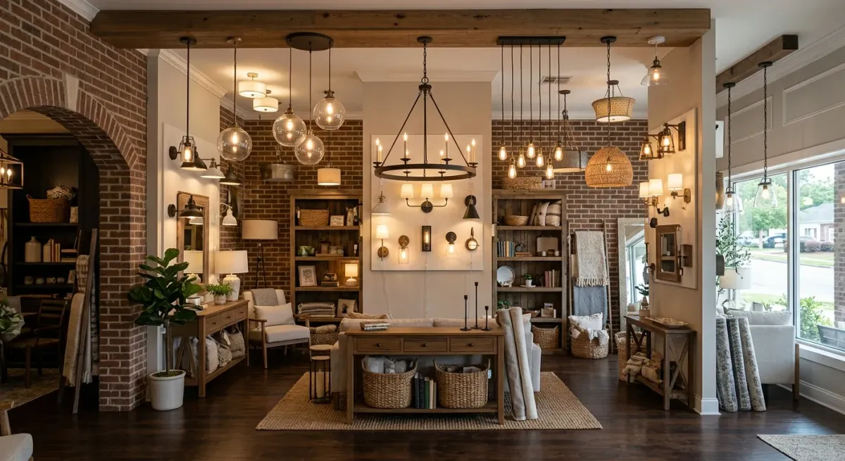 lighting fixture displays work, project example in Grovetown, GA