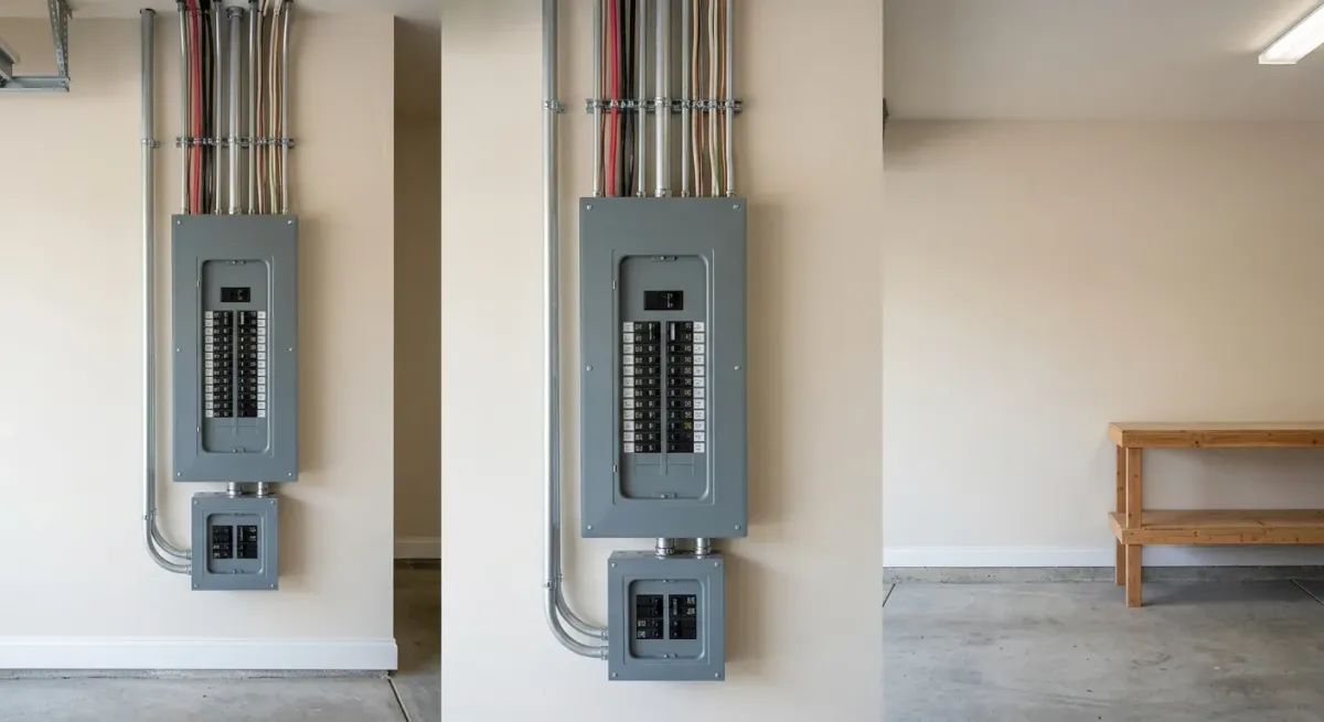 panel upgrade services work, project example in Warrenville, IL