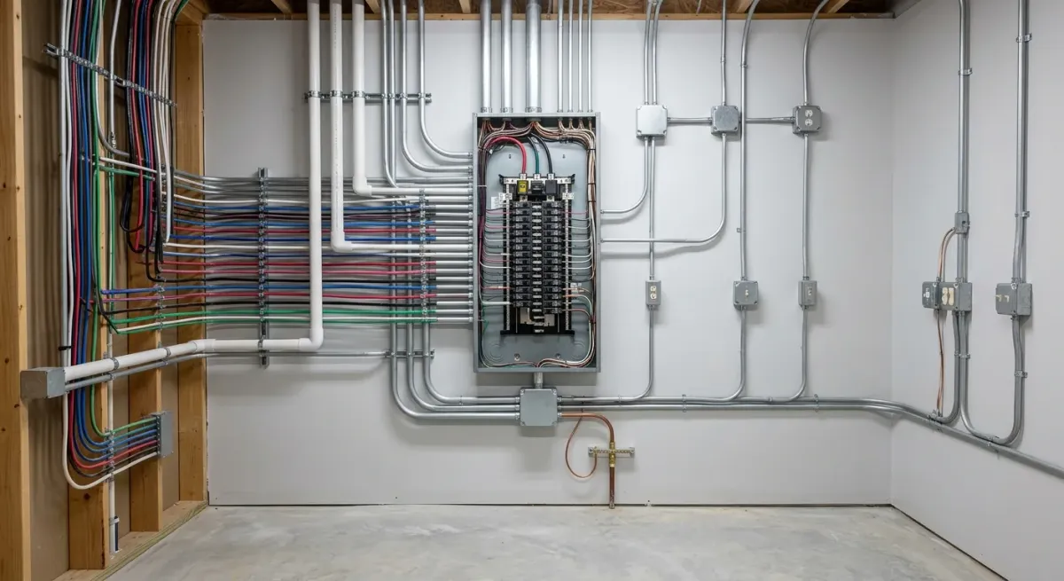 electrical wiring installation work, project example in Waynesboro, GA