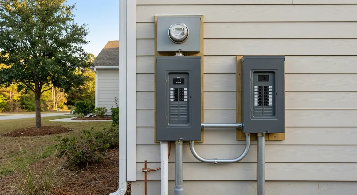 panel upgrades work, project example in Beech Island, SC