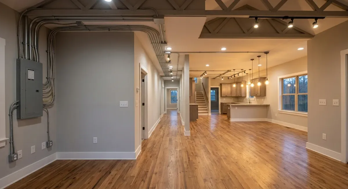 electrical wiring work, project example in Jackson, GA