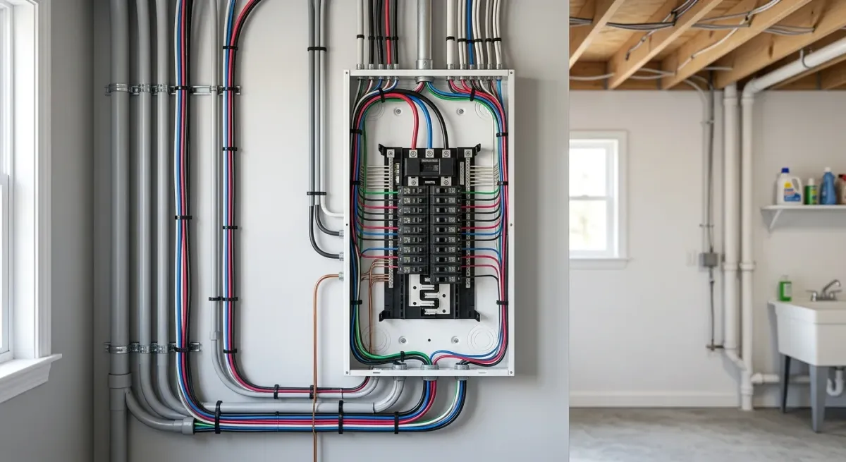rewiring work, project example in Blythe, GA