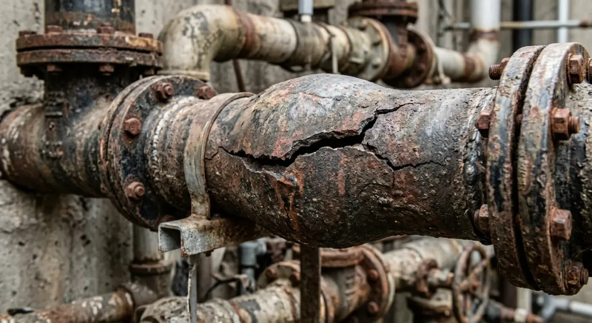 bulging or cracked pipes work, project example in Plainfield, IL