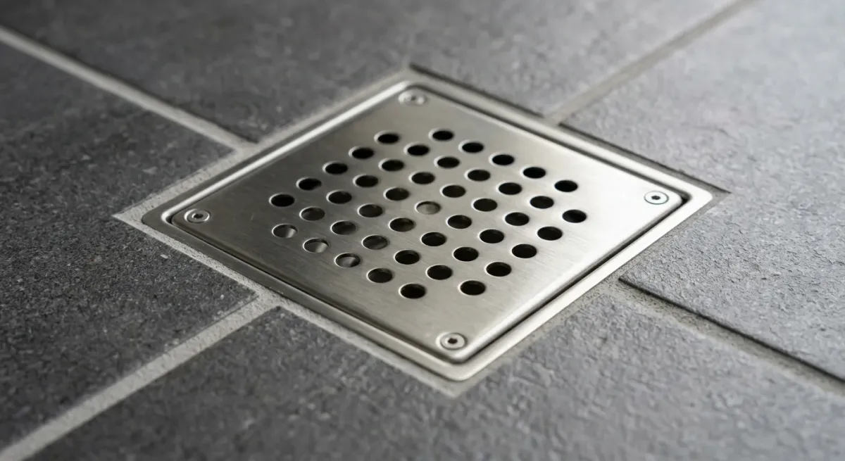 Square shower floor drain