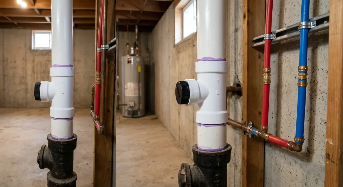 emergency plumbing repair work, project example in Plainfield, IL