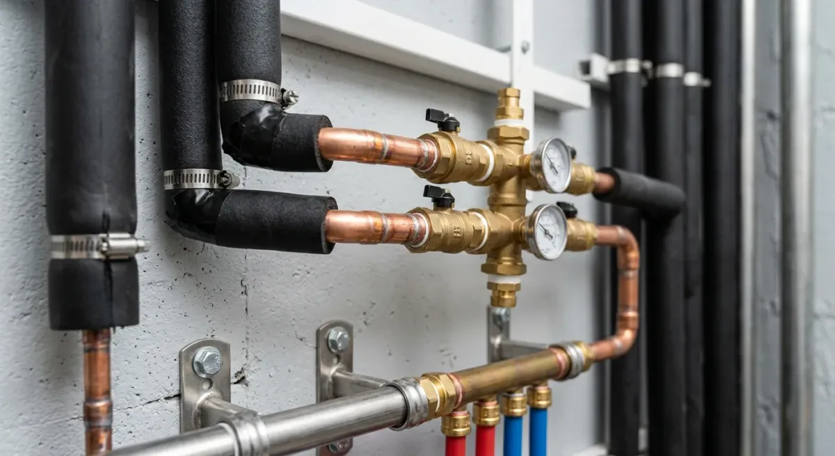heating system installation work, project example in Plainfield, IL