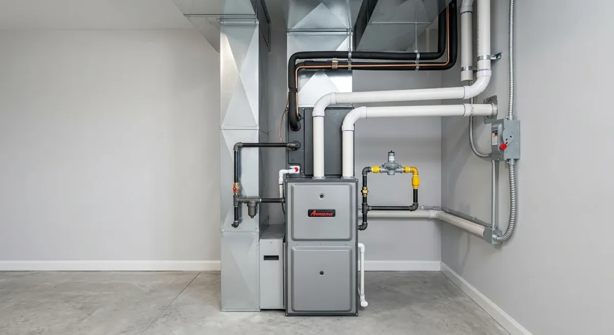 heating system maintenance work, project example in Plainfield, IL