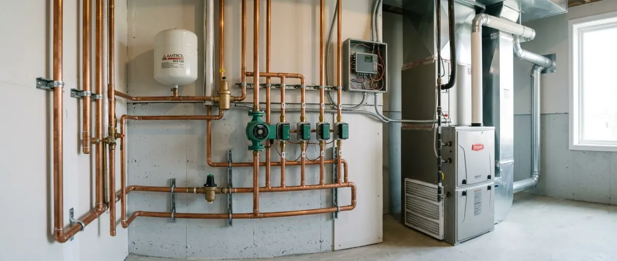 heating system service work, project example in Plainfield, IL
