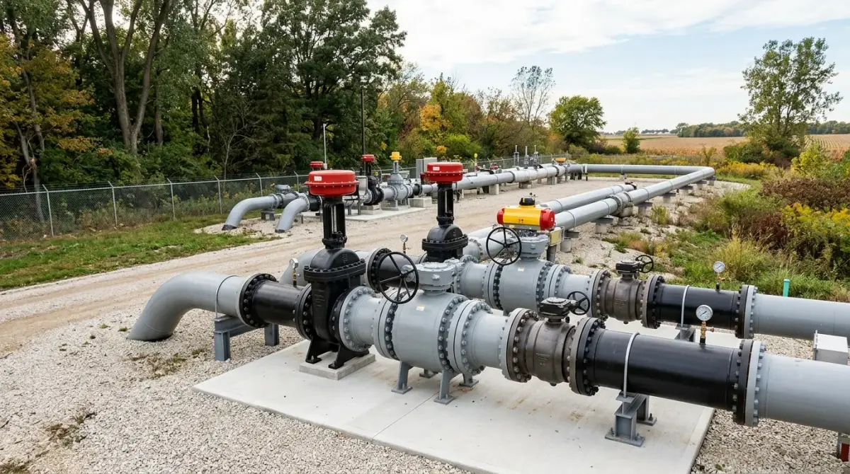 install the new valve work, project example in Plainfield, IL
