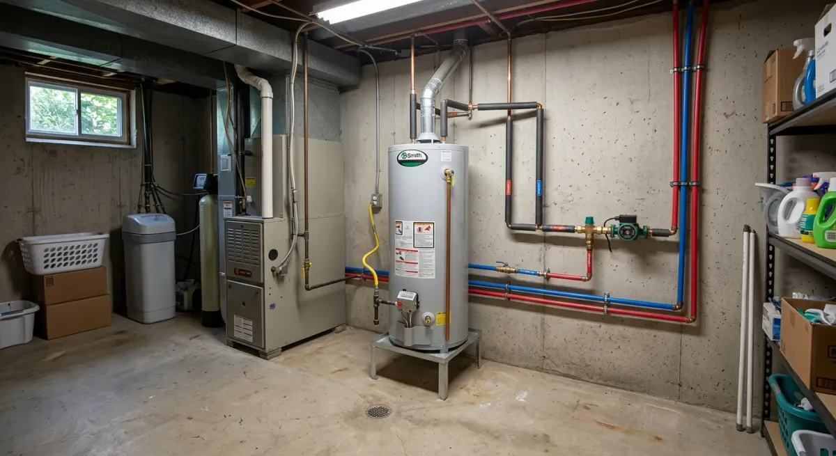 insufficient or inconsistent hot water work, project example in Plainfield, IL
