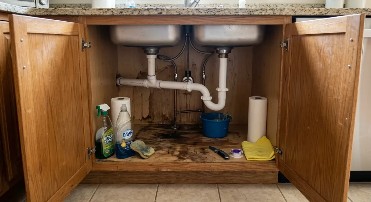 leaking under the sink work, professional service in Plainfield, IL