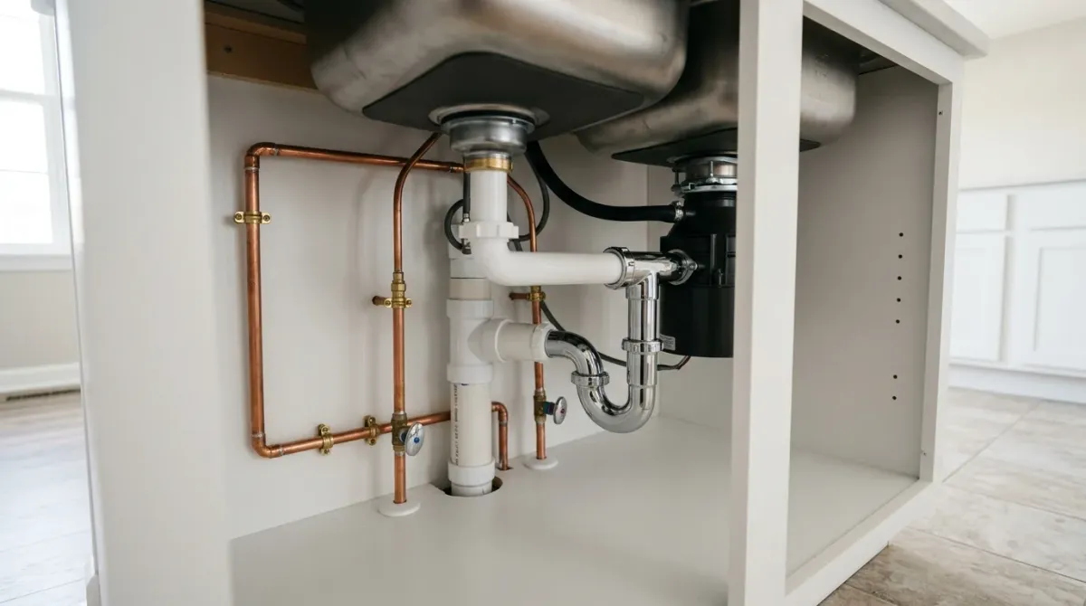 leaks in your plumbing system work, project example in Plainfield, IL