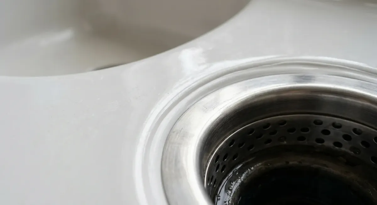 Sink drain close-up