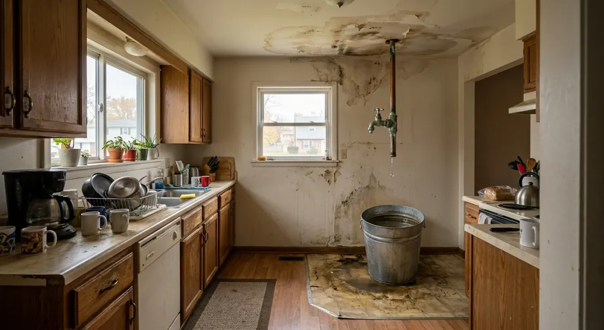 persistent dripping work, project example in Plainfield, IL