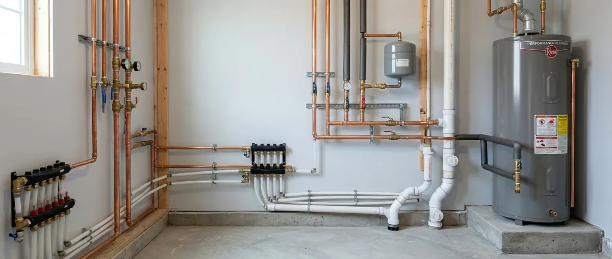 plumbing system repairs work, project example in Plainfield, IL