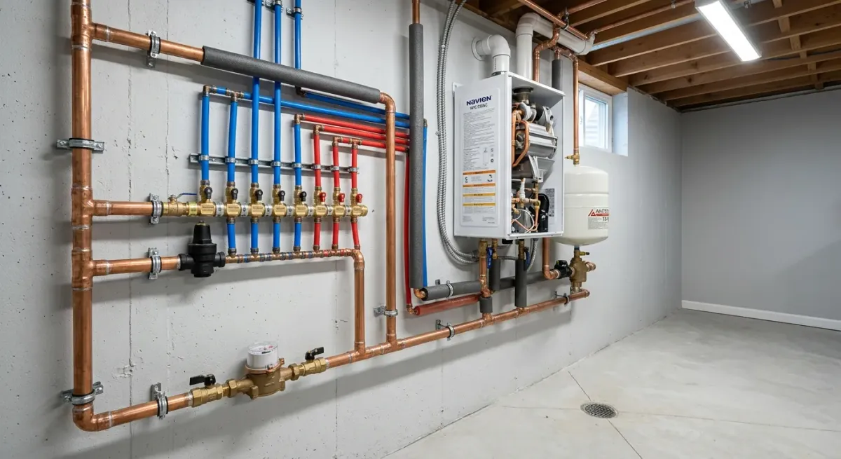 plumbing work, project example in Plainfield, IL