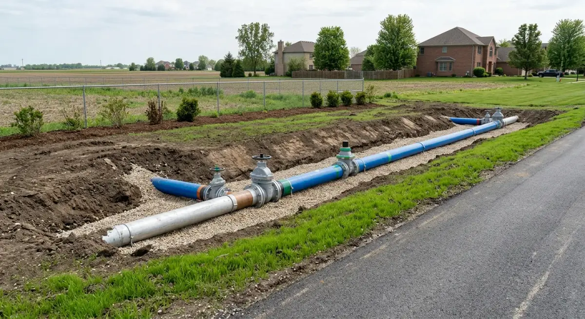 supply line leaks work, project example in Plainfield, IL