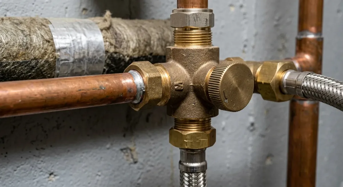thermostatic mixing valve work, project example in Plainfield, IL