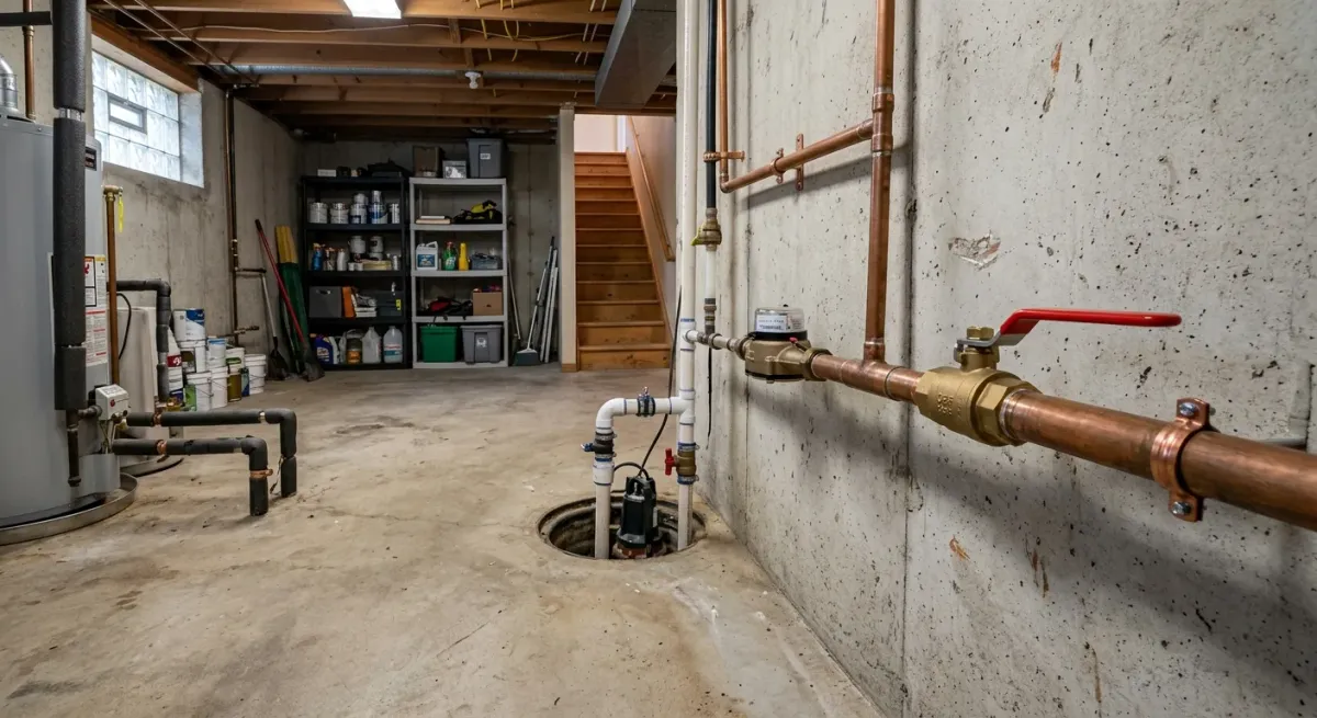 turn off the water supply work, project example in Plainfield, IL