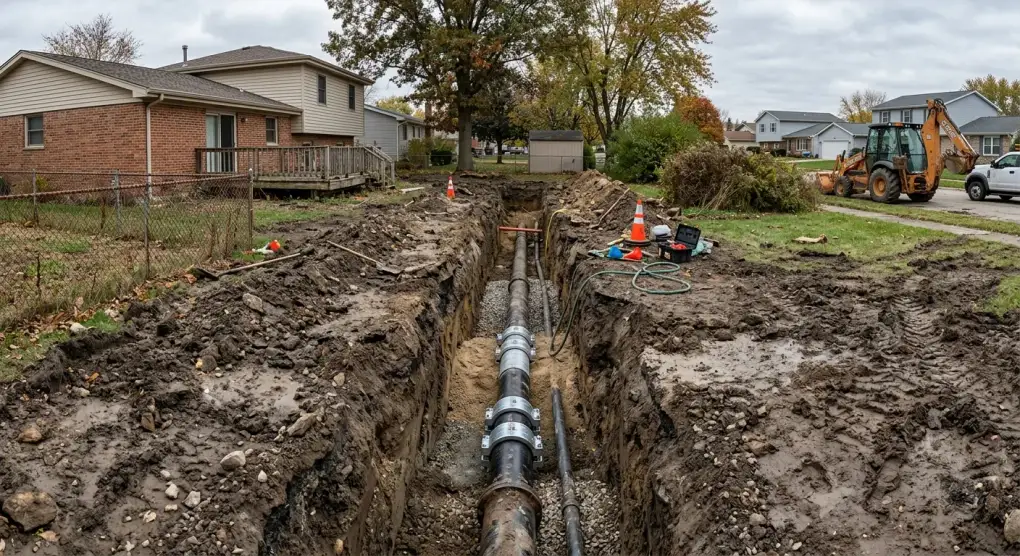 underground water line leaks work, professional service in Plainfield, IL