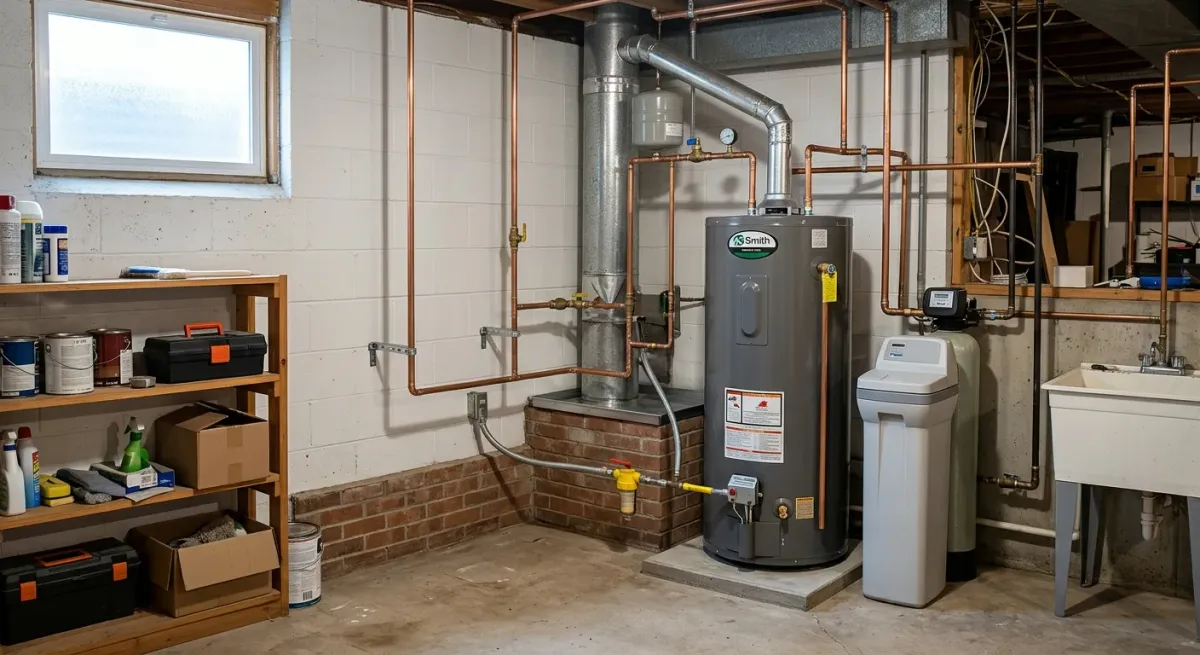 water heater services work, project example in Plainfield, IL