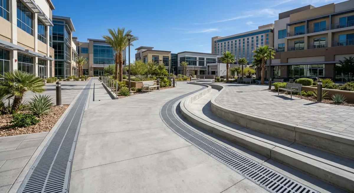channel and trench drains work, professional service in Las Vegas, NV