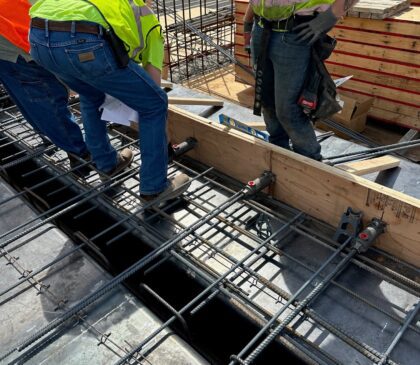 Couplers installed on bulkhead with Beams and Girders