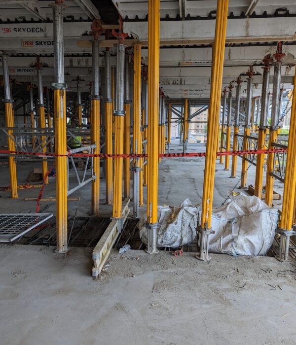 Floors 1-6 with Backshoring and Pour Strip
