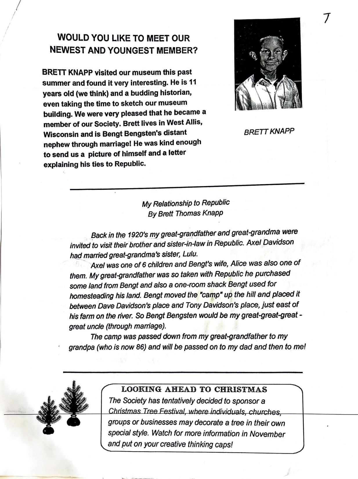 Republic Area Historical Society September 2005 - Page 7