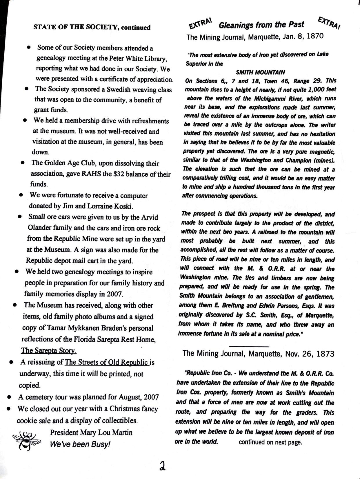 Newsletter June 2007 - Page 2