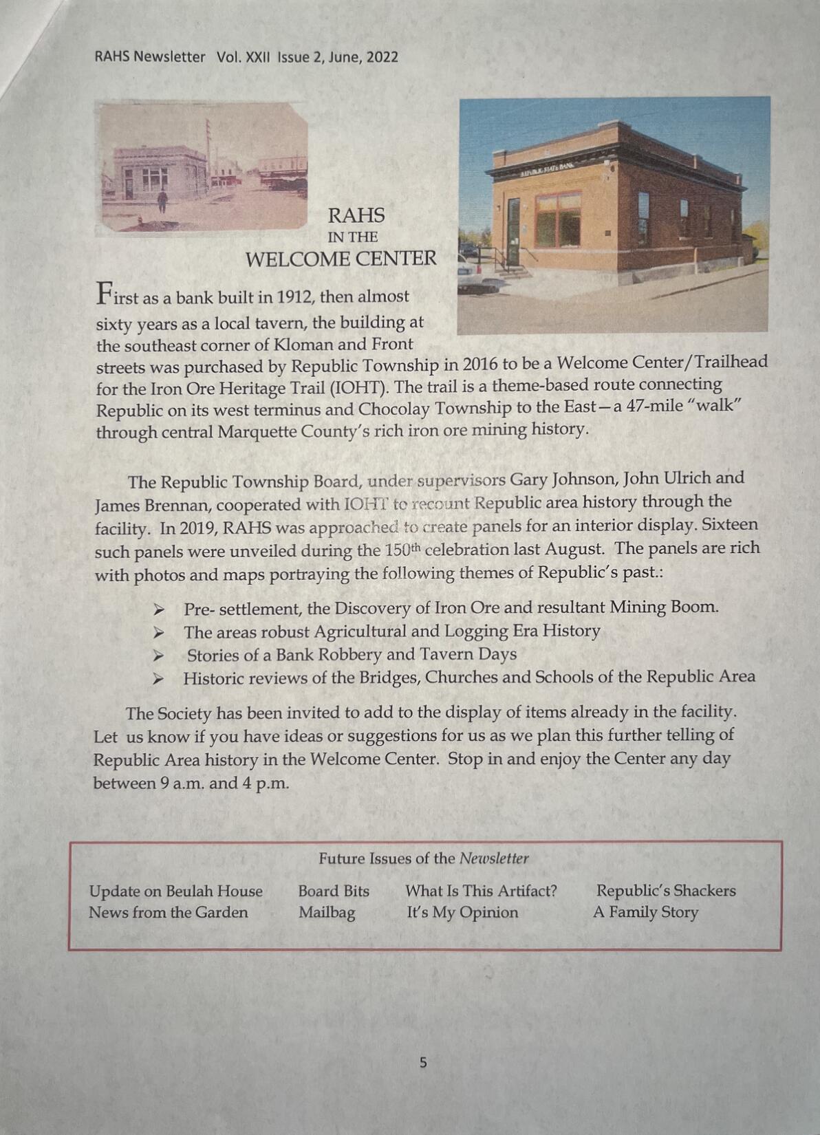 Newsletter - June 2022, page 5