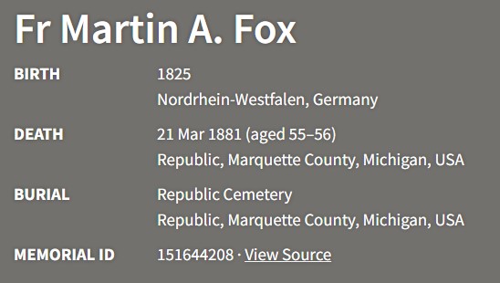 Fr Martin Fox record