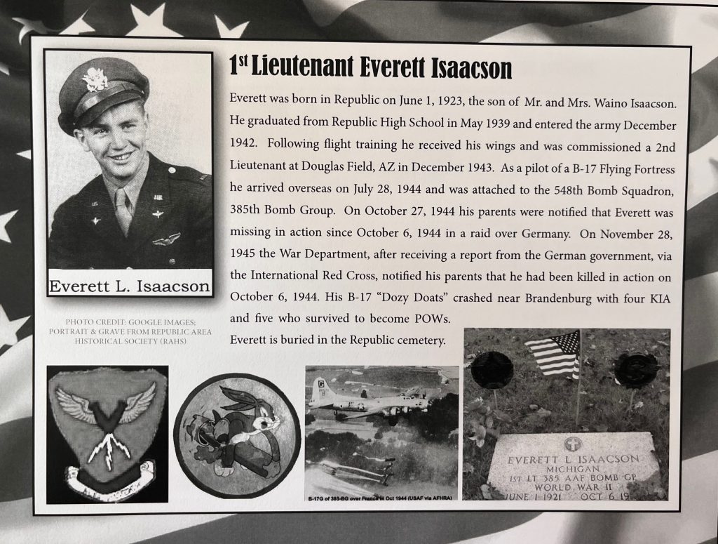1st Lieutenant Everett Isaacson