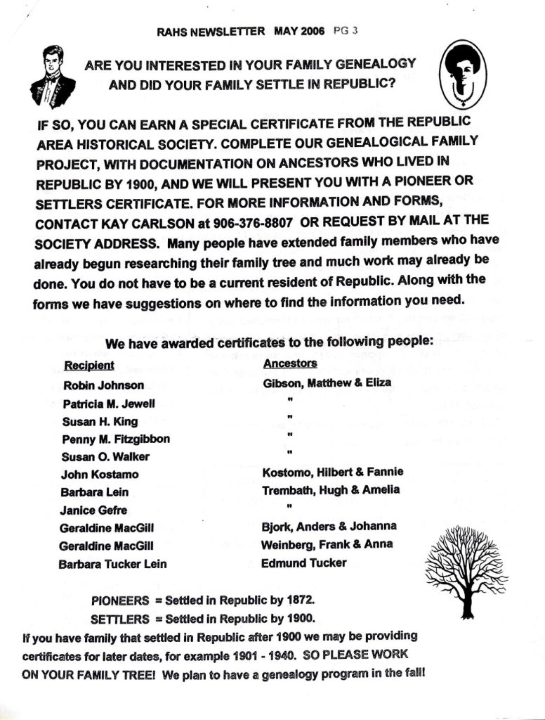 Newsletter May 2006 page 3