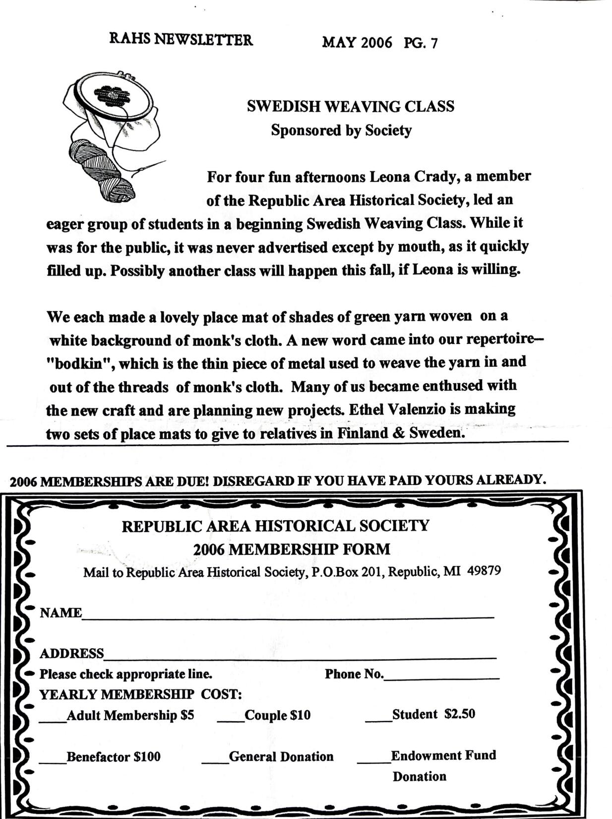 Newsletter May 2006 page 6