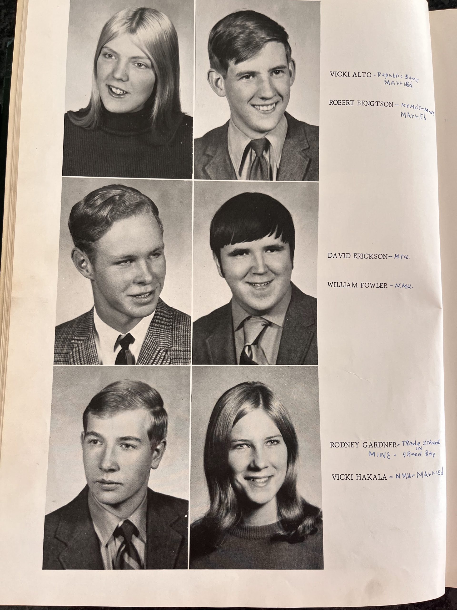 1971 yearbook page 1