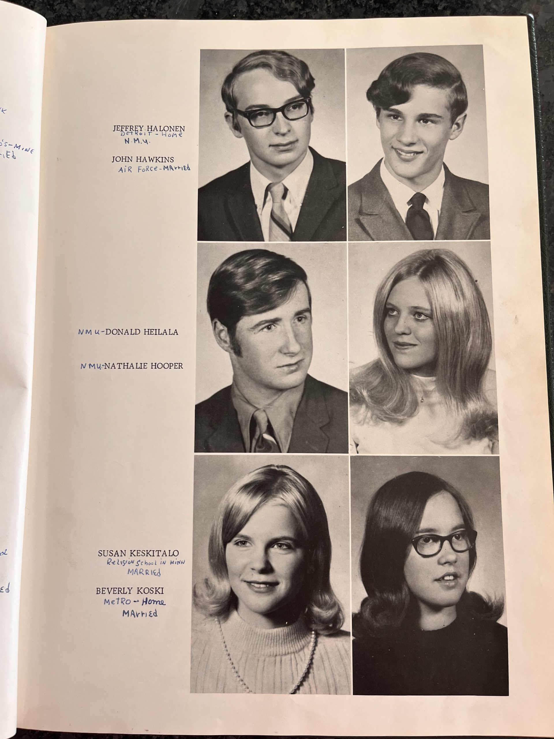 1971 yearbook page 2