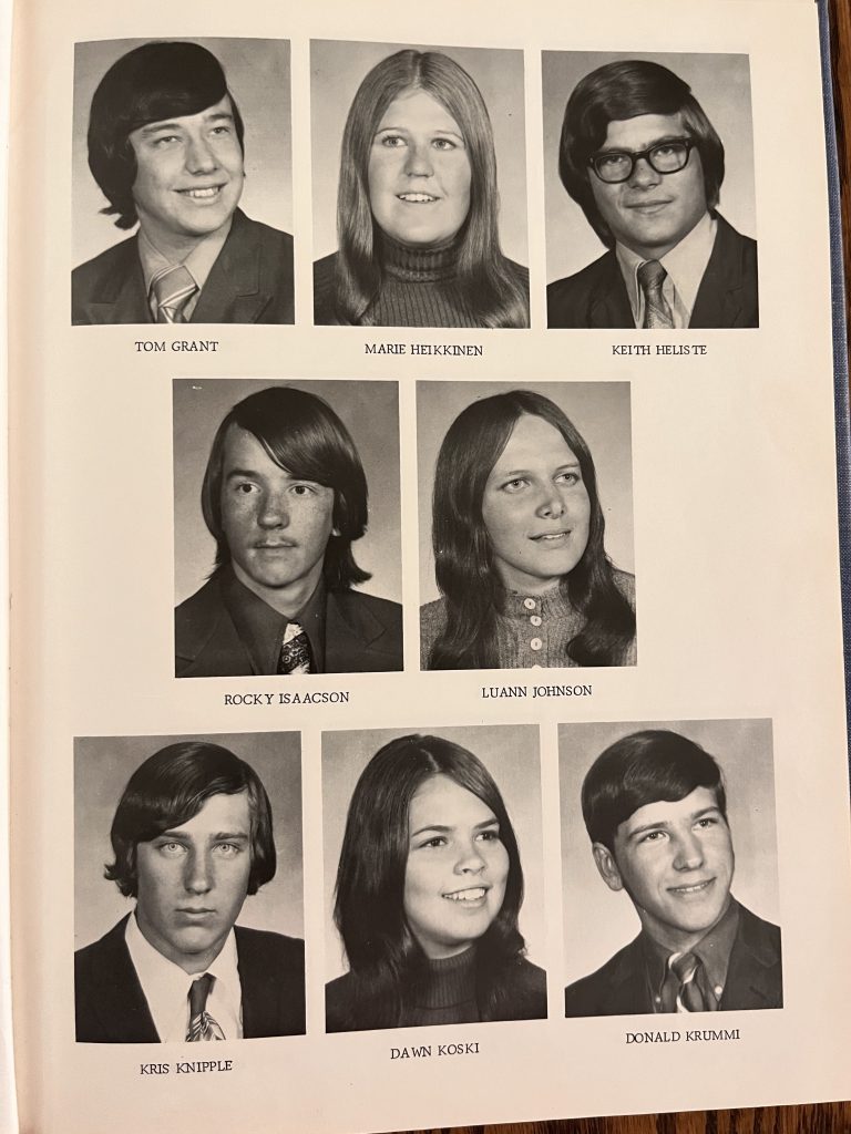 1972 Republic Historical Society yearbook page